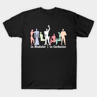 Le Corbusier Modulor Pastel Party T-Shirt